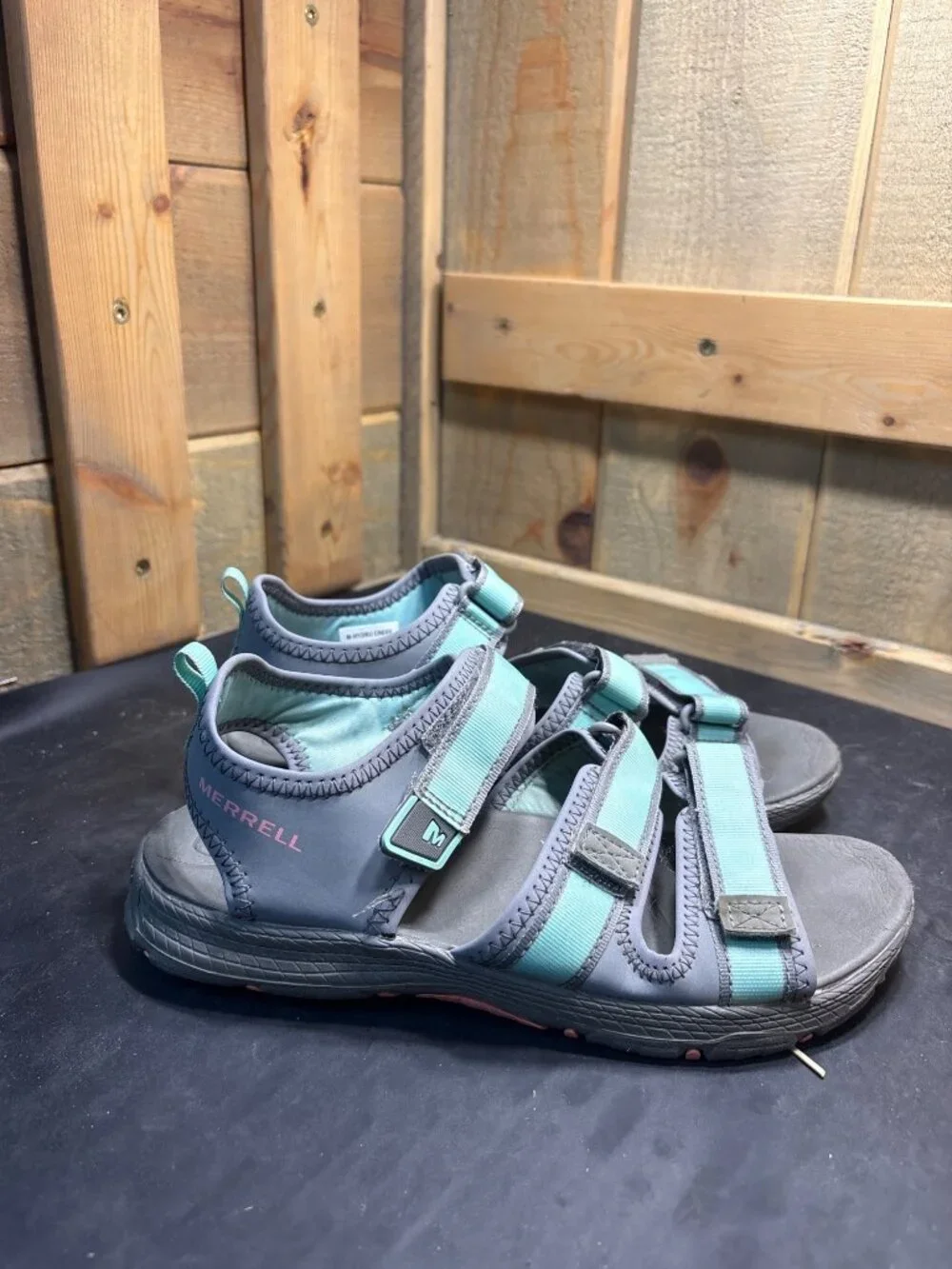 Merrell M-Hydro Creek Unisex Kids Sandals MK162555 Youth Size US 4M Grey Blue